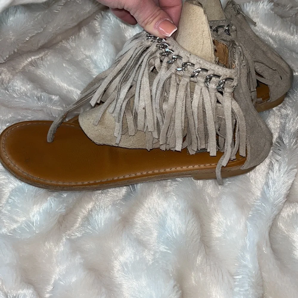 Not Rated Fringe Sandals